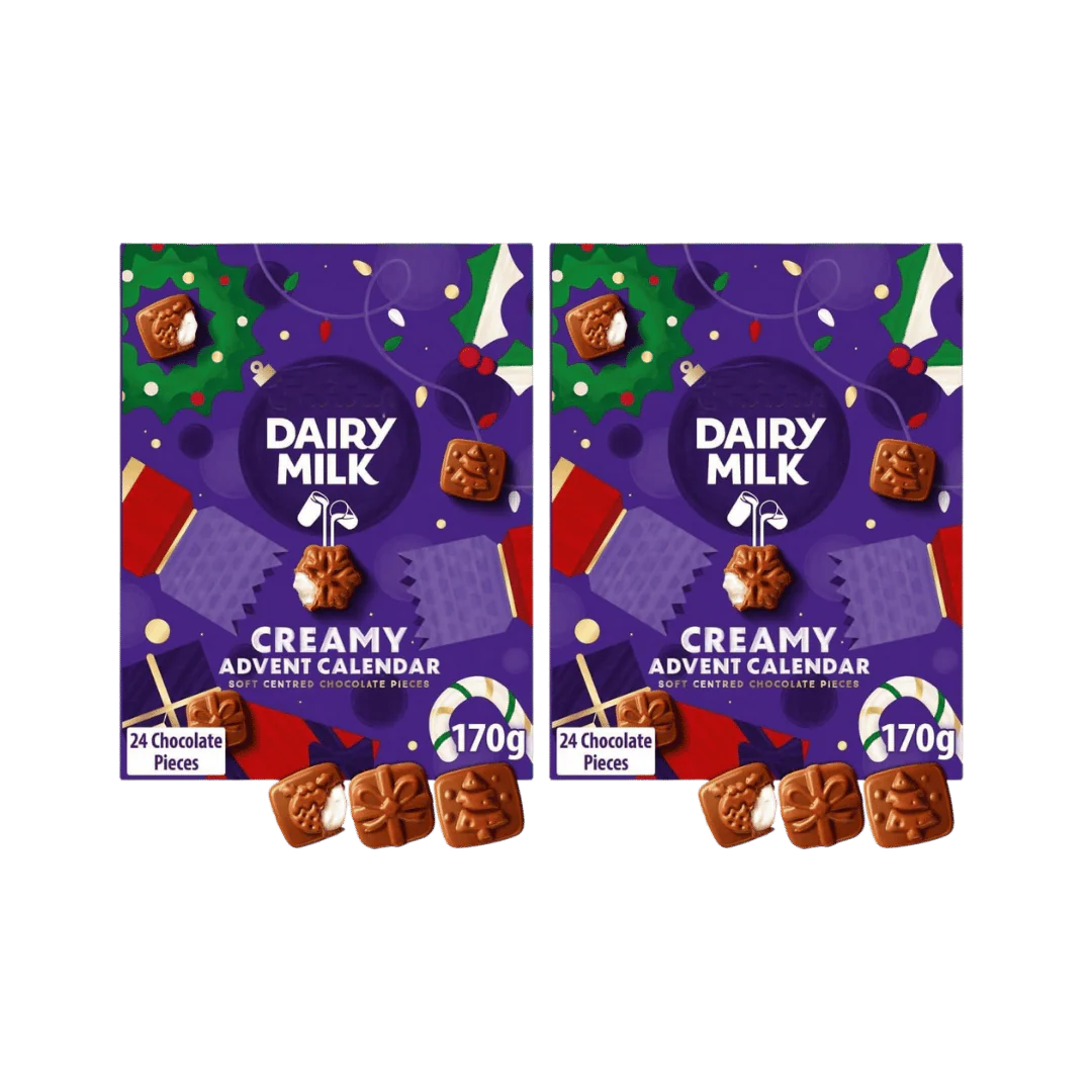 MULTIBUY Cadbury Dairy Milk Chocolate Creamy Advent Calendar 2 FOR £4.99!