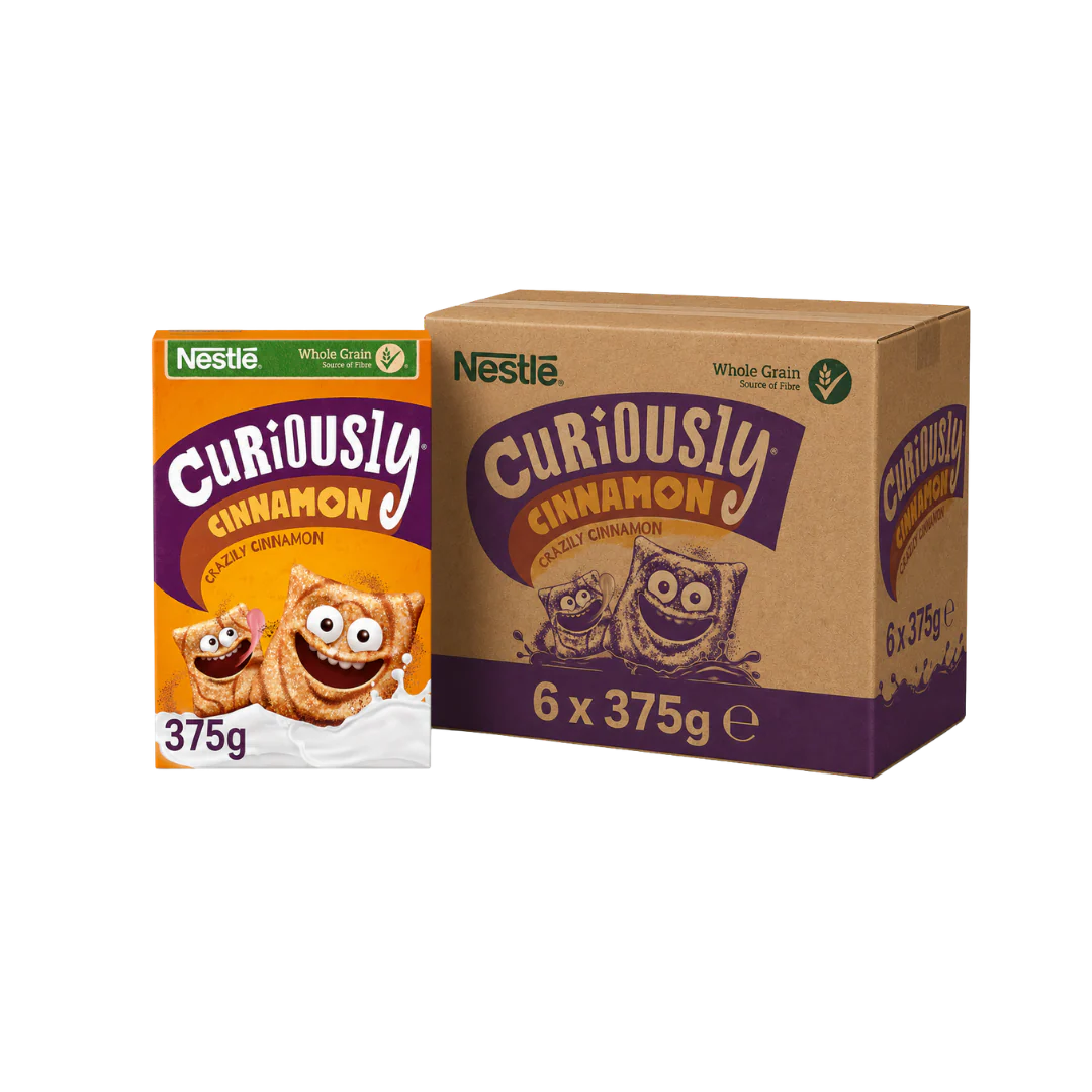 Nestlé Curiously Cinnamon Breakfast Cereal 6 x 375g