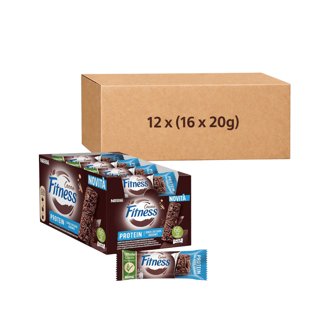 Nestlé Nesfit Cocoa Protein Bars 12 Packs (16 x 20g Bars)