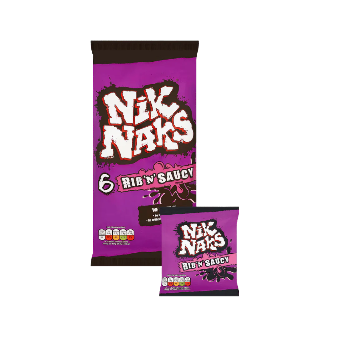 Nik Naks Rib 'N' Saucy Multipack Crisps