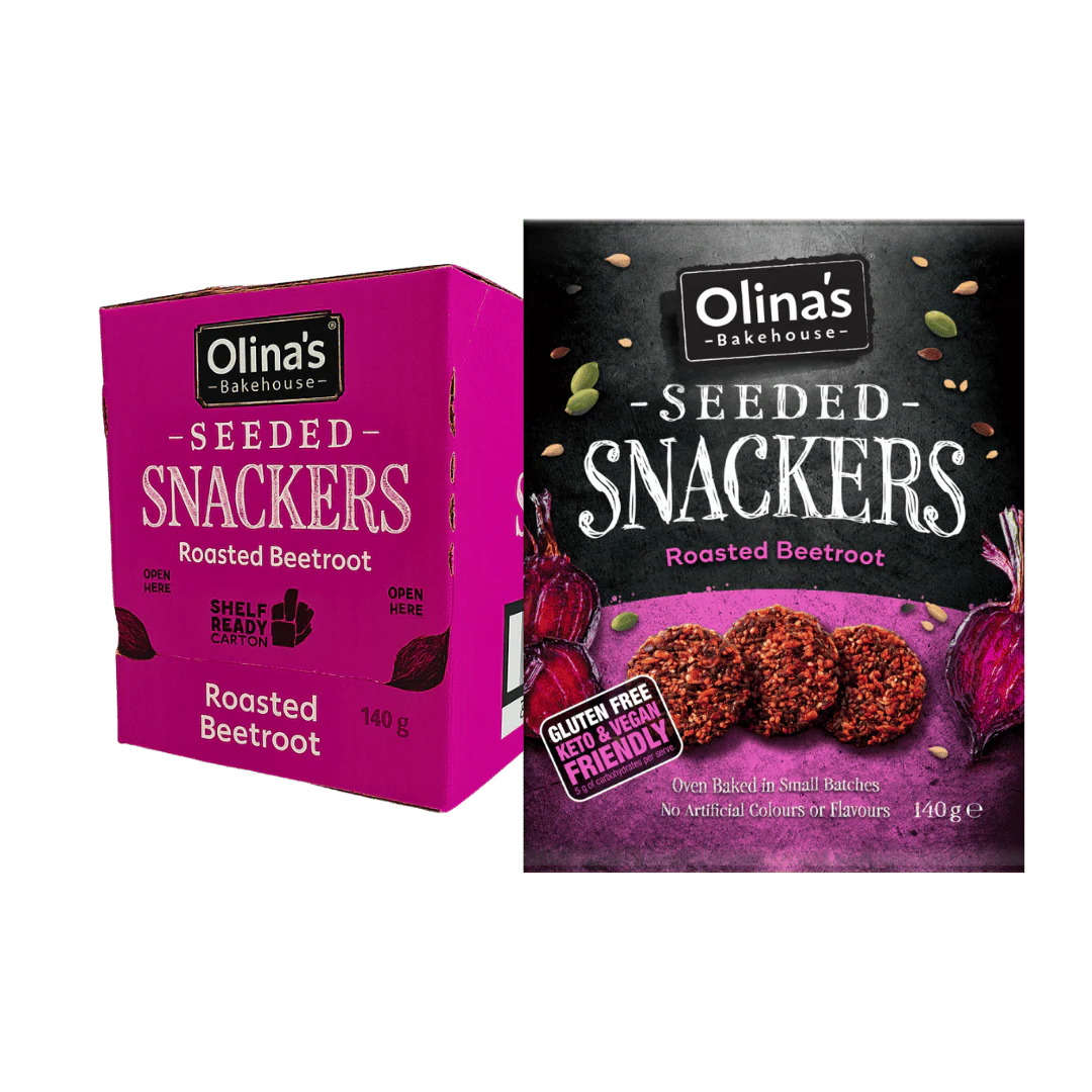 Olina's Bakehouse Roasted Beetroot Seeded Snackers