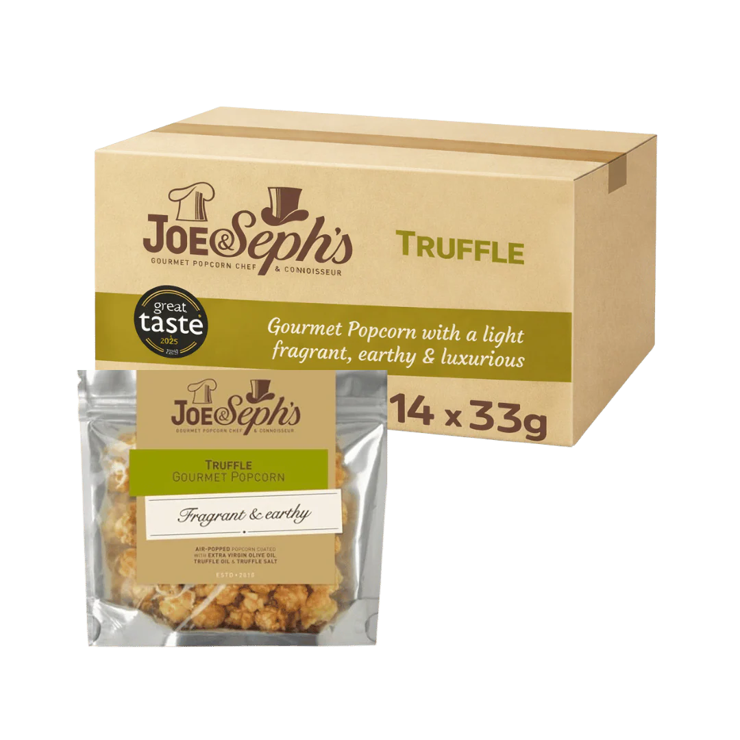 Joe & Seph Olive Oil  & Truffle Salt Popcorn Standard Pouch 14 x 33g