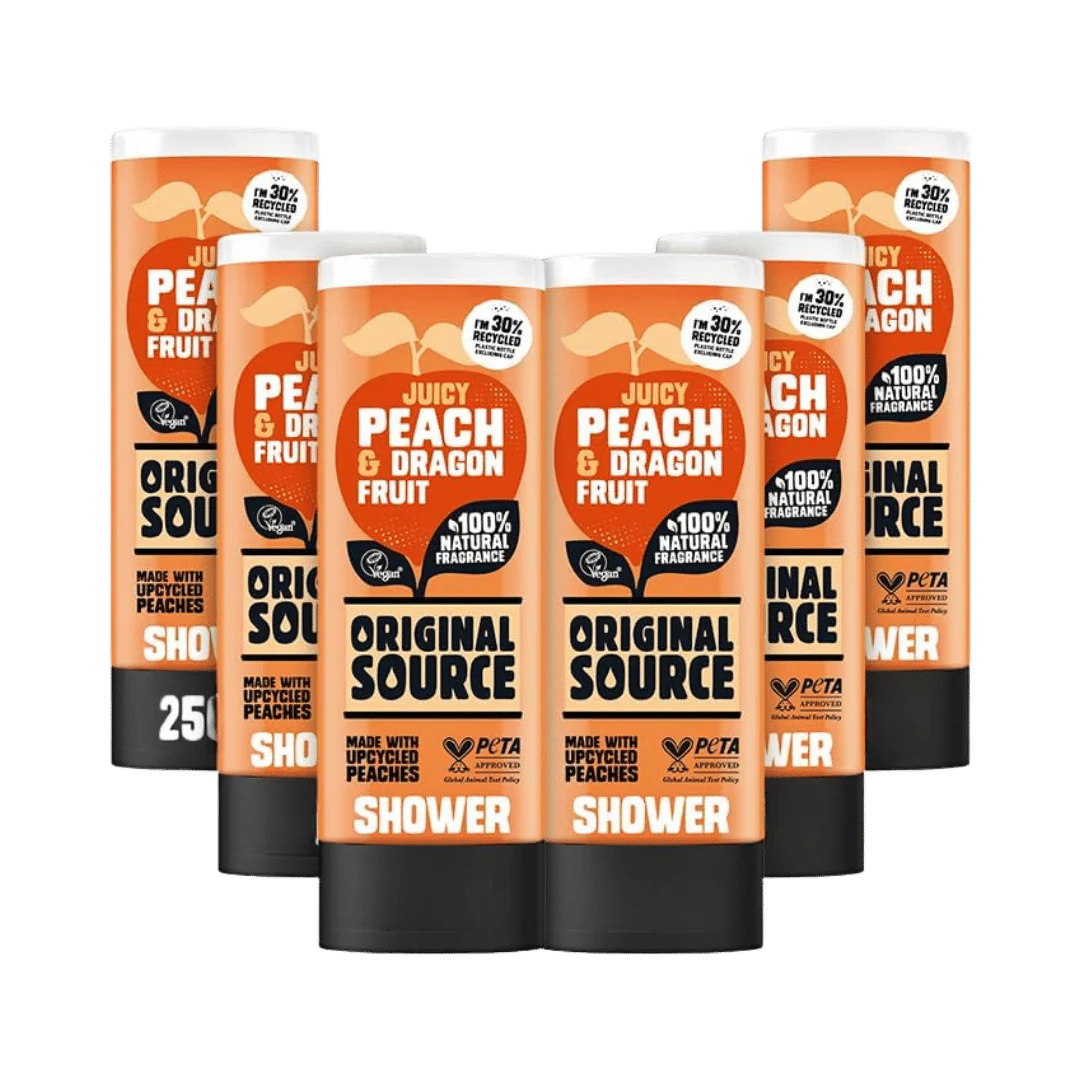 Original Source Shower Gel Peach & Dragon Fruit 6 x 400ml
