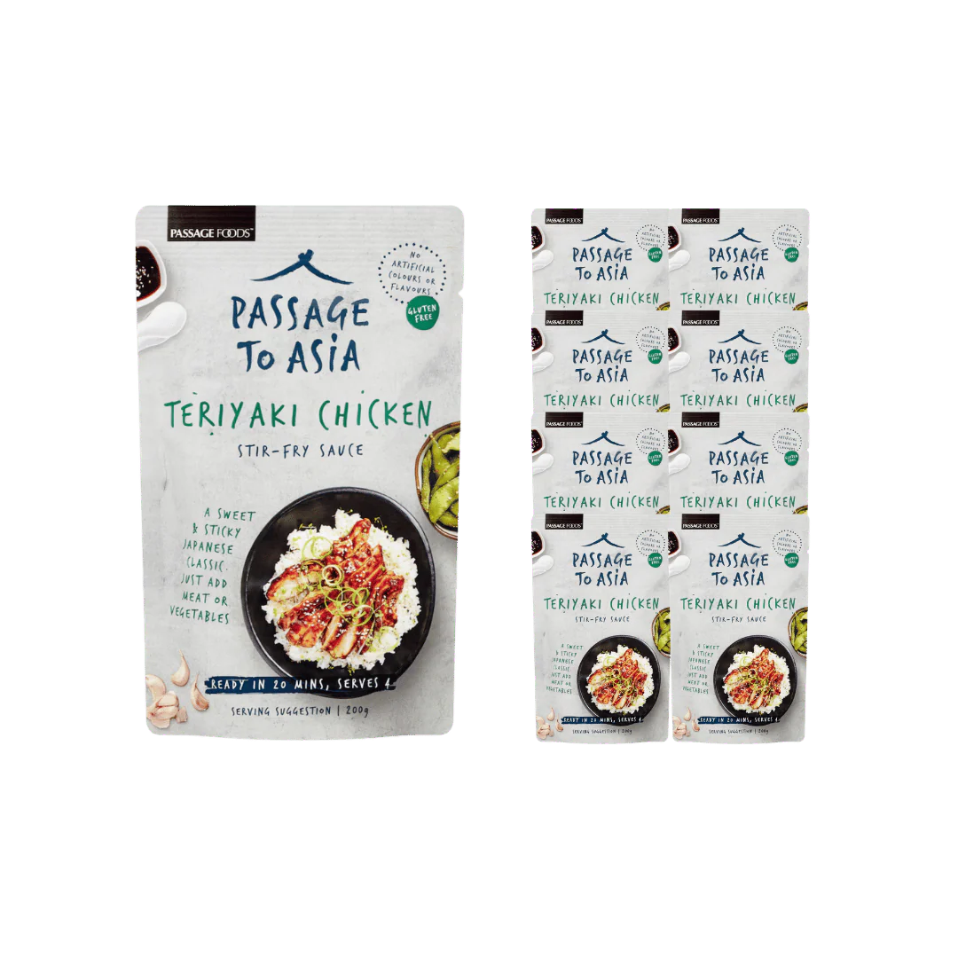 Passage To Asia Teriyaki Chicken Stir Fry Sauce 8 × 200g Packs