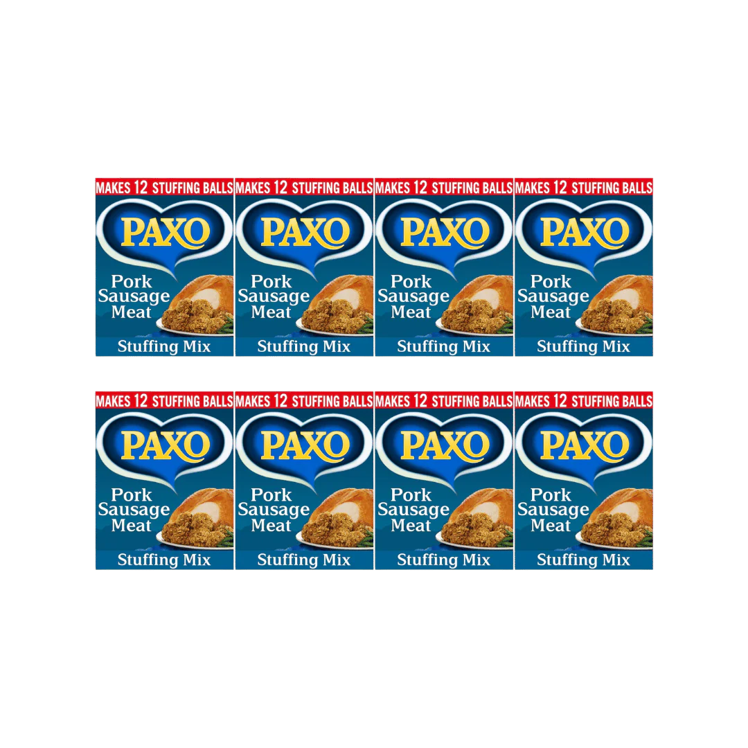Paxo Limited Pork Sausage Meat Flavour Stuffing Mix 8 x 170g Pack