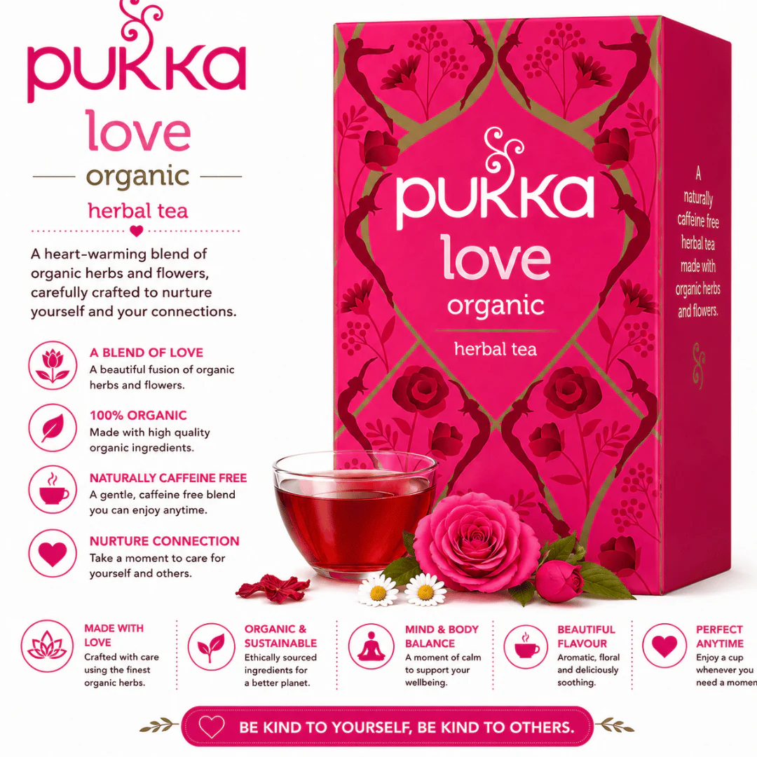 Pukka Tea Box Chamomile Lavender and Rose 4 x 20 Bags - Image 3