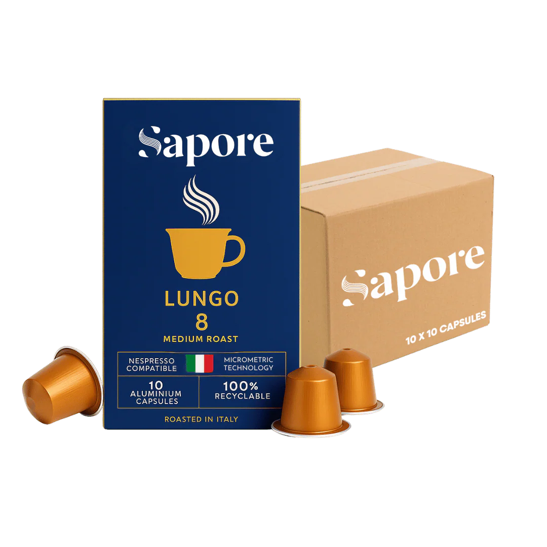 Sapore Lungo Italian Coffee Pods Nespresso Compatible