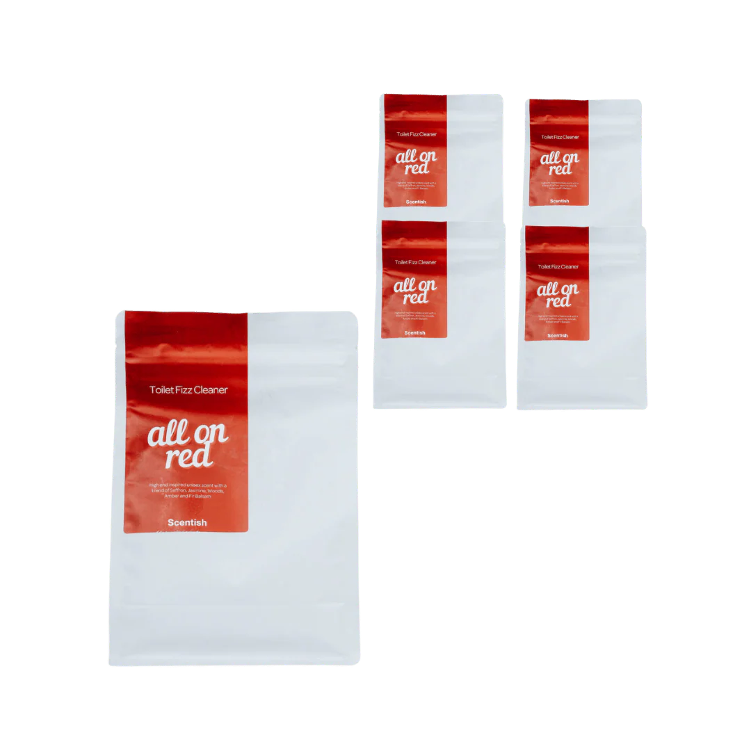 Scentish Toilet Fizz All On Red Perfume Fragrance 5 x 500g