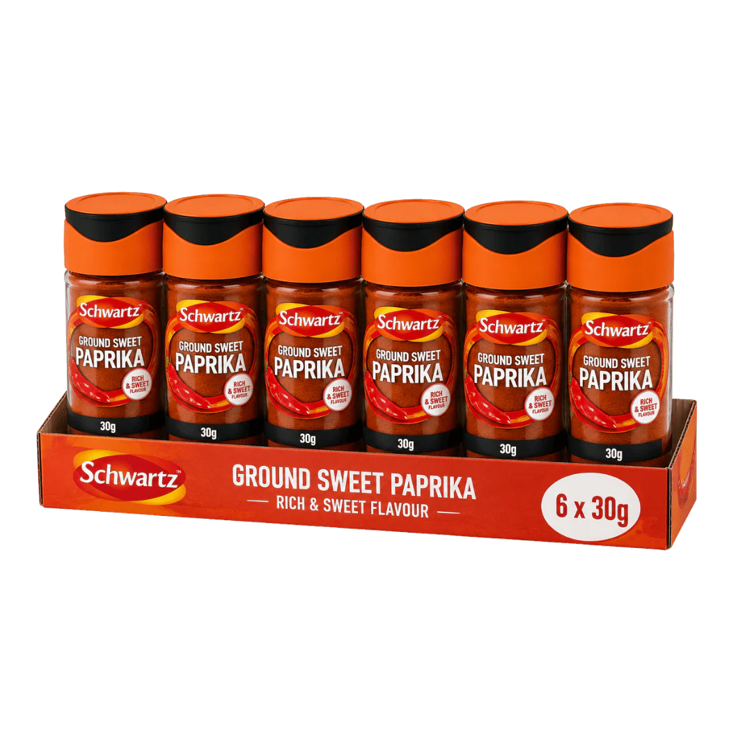 Schwartz Seasoning Ground Sweet Paprika 6 x 30g