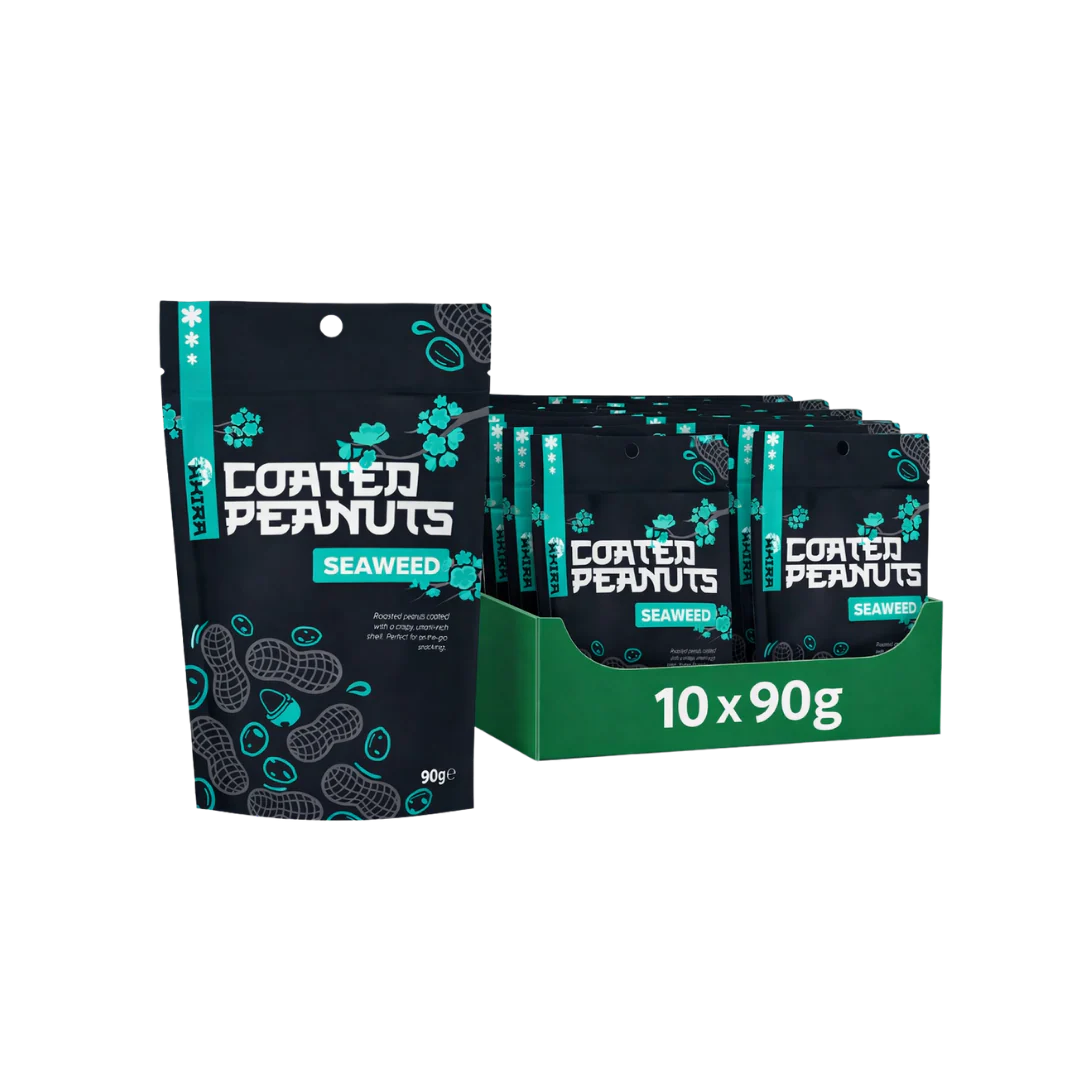 Akira Crunchy Chinese Seaweed Nuts 10 x 90g Packs