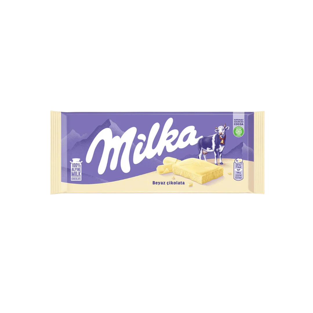 Milka Chocolate Milky White Bar
