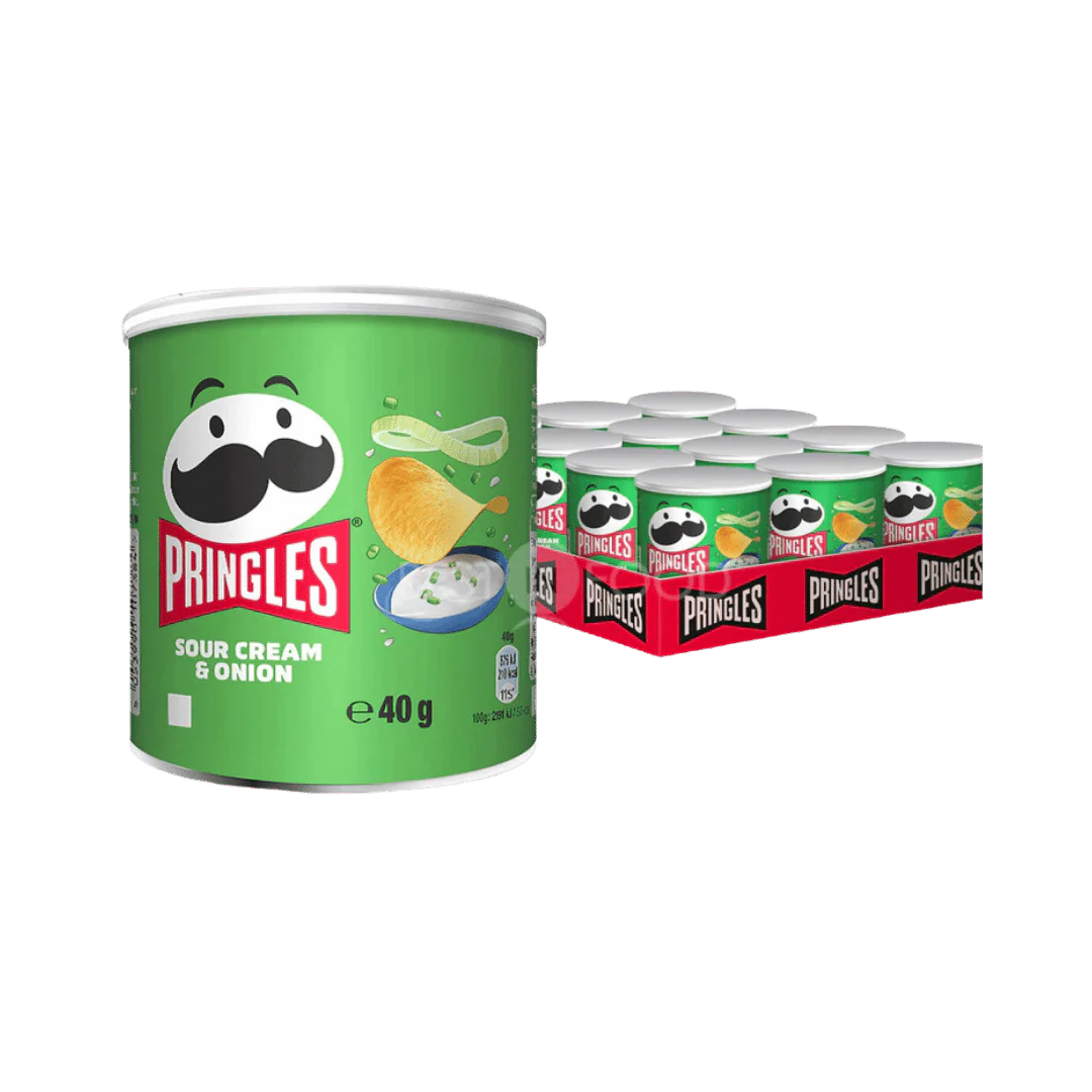 Mini Pringles Tub Sour Cream 12 x 40g