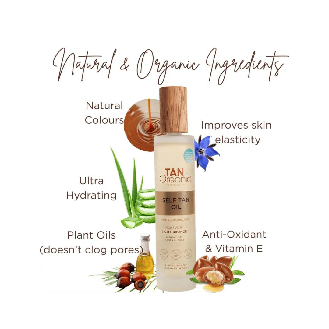 Tan Organic self tan oil 100ml - Image 2