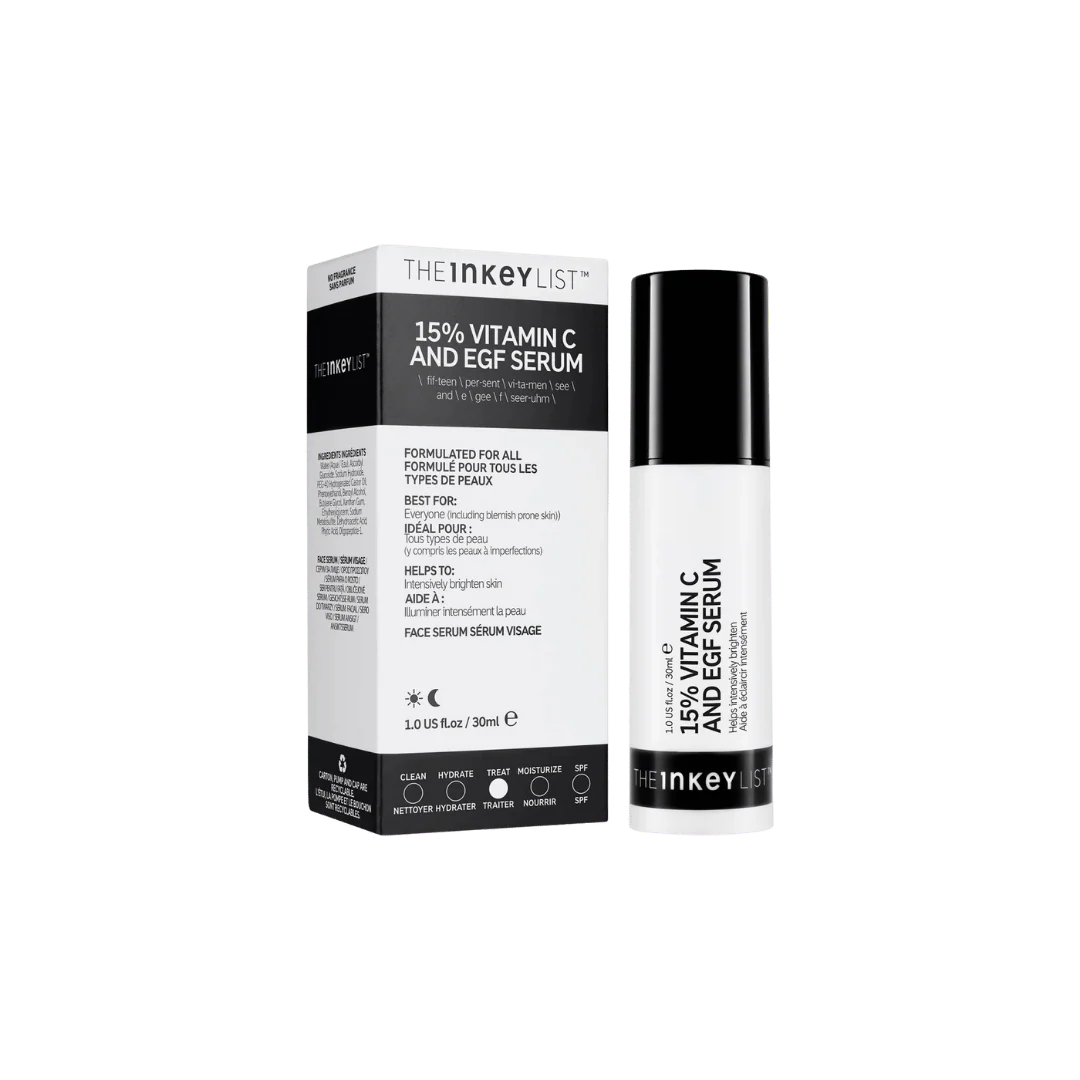 The INKEY List 15% Vitamin C + EGF Serum - 30ml