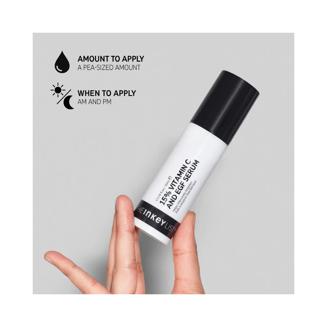 The INKEY List 15% Vitamin C + EGF Serum - 30ml - Image 3