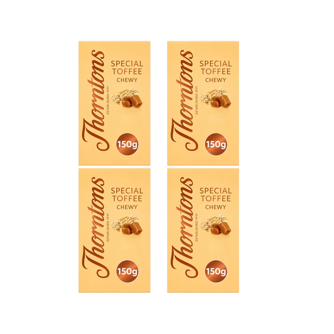 Thorntons Toffee Carton 4 x 150g
