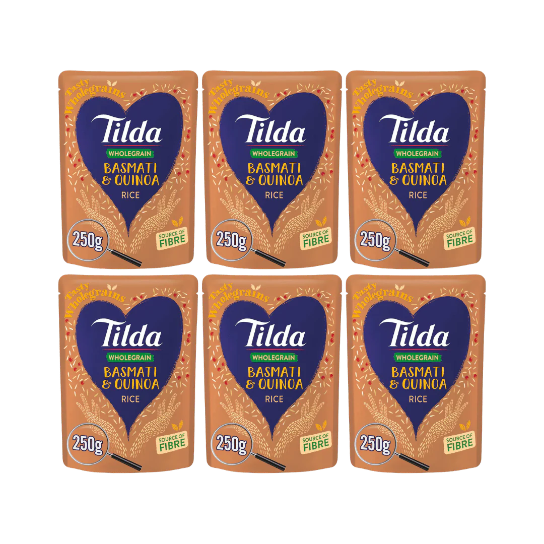 Tilda Wholegrain Basmati & Quinoa Rice 6 x 250g