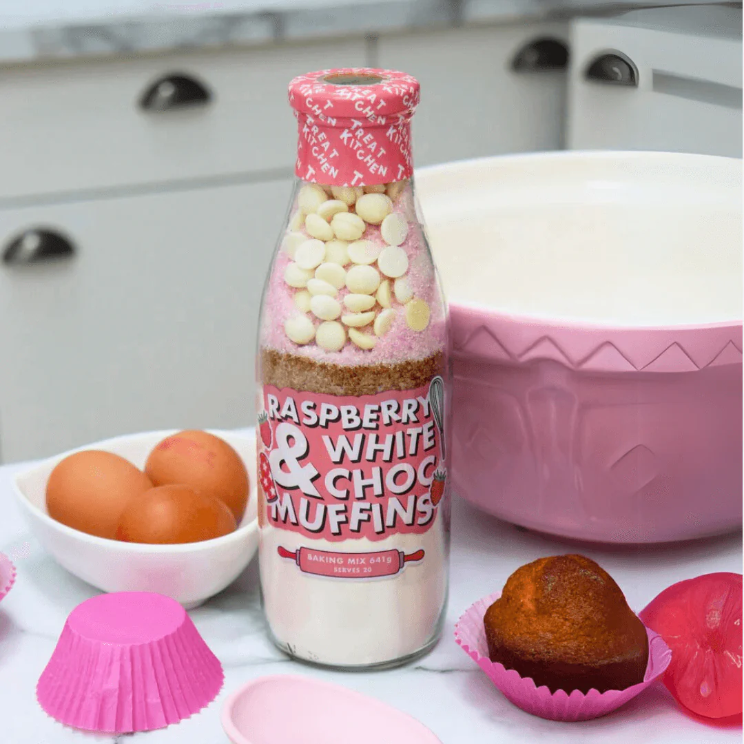 Treat Kitchen Raspberry & White Chocolate Muffins Baking Mix - Image 3