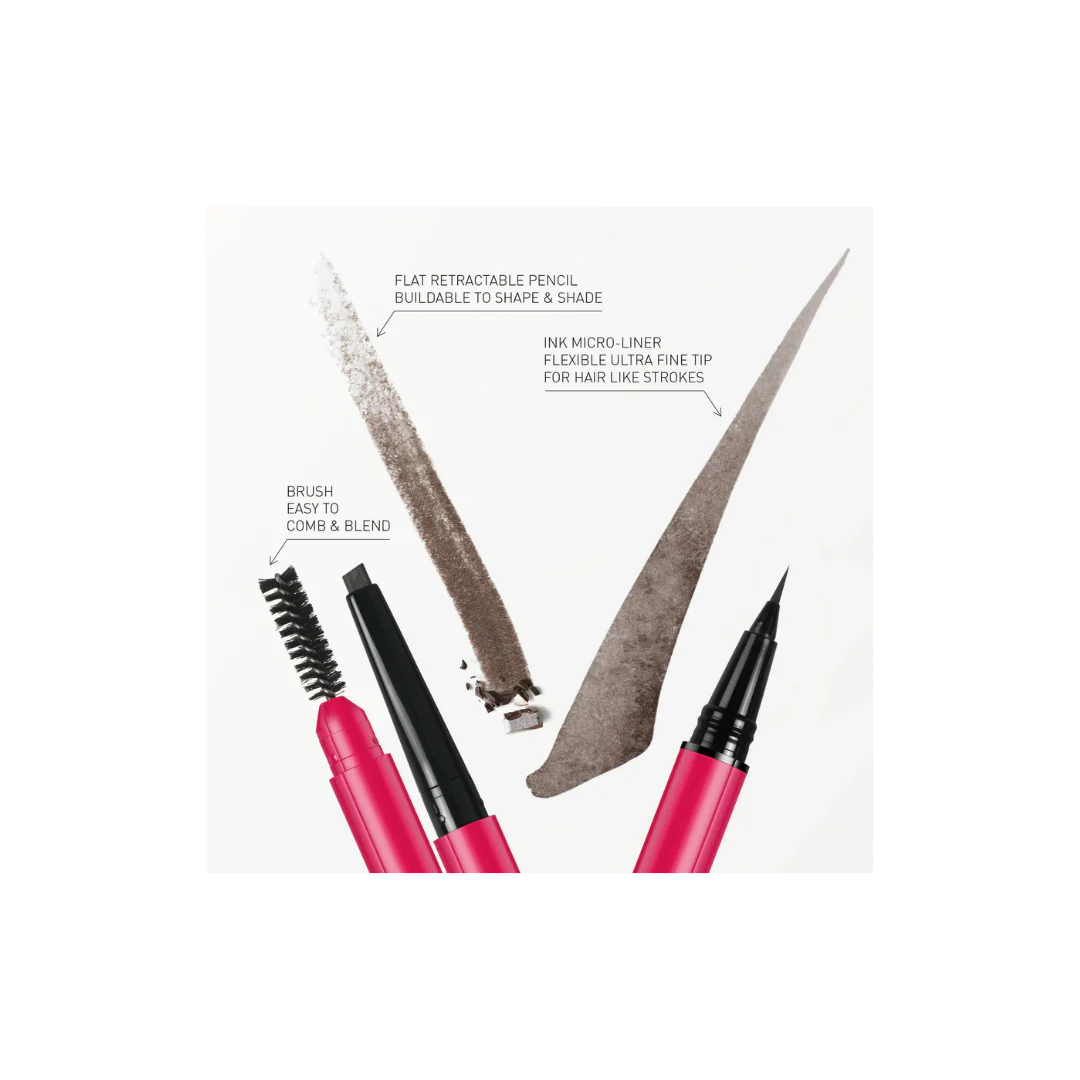 Valentino Brow Trio EyeBrow Liner - Granite 03 - Image 2