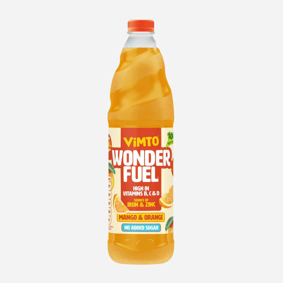 Vimto Wonderfuel Mango & Orange No Added Sugar Cordial  12 x 725ml - Image 2