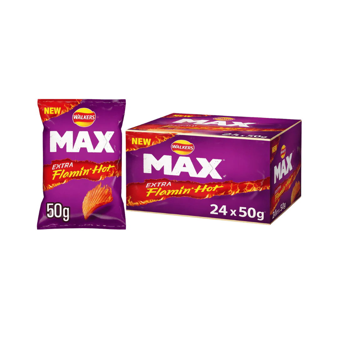 Walkers Max Extra Flamin Hot 24 x 50g